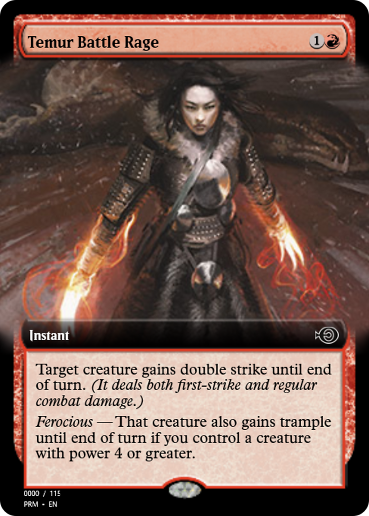 Temur Battle Rage (PRM-86144) - Magic Online Promos
