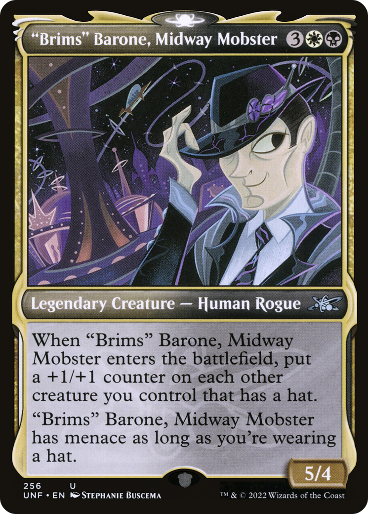 "Brims" Barone, Midway Mobster (Showcase) (UNF-256) - Unfinity: (Showcase) Foil