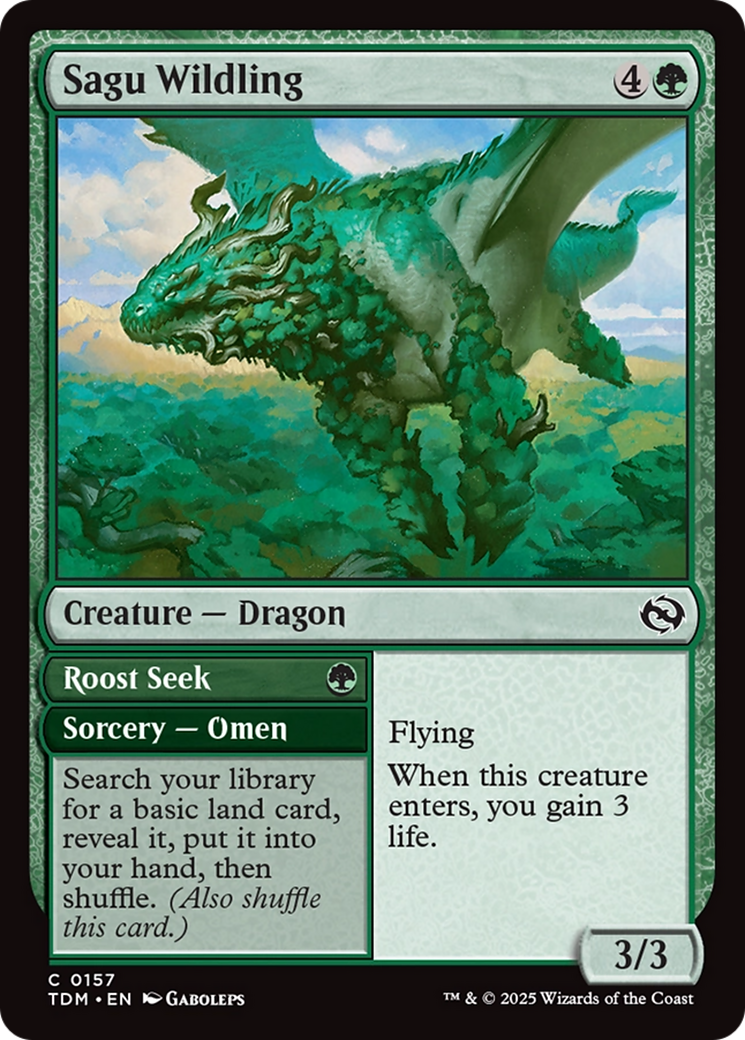 Sagu Wildling // Roost Seek (TDM-157) - Tarkir: Dragonstorm