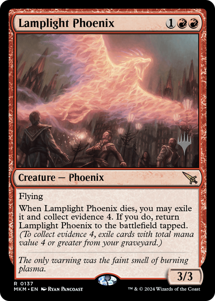 Lamplight Phoenix (PPMKM-137P) - Murders at Karlov Manor Promos Foil