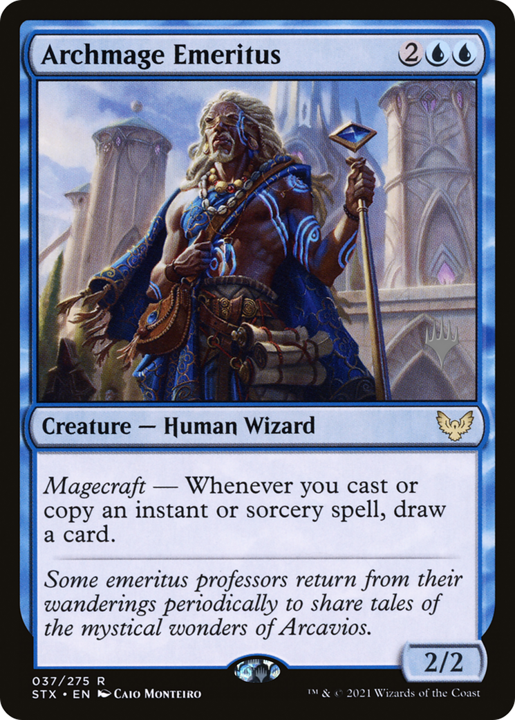 Archmage Emeritus (PPSTX-37P) - Strixhaven: School of Mages Promos Foil