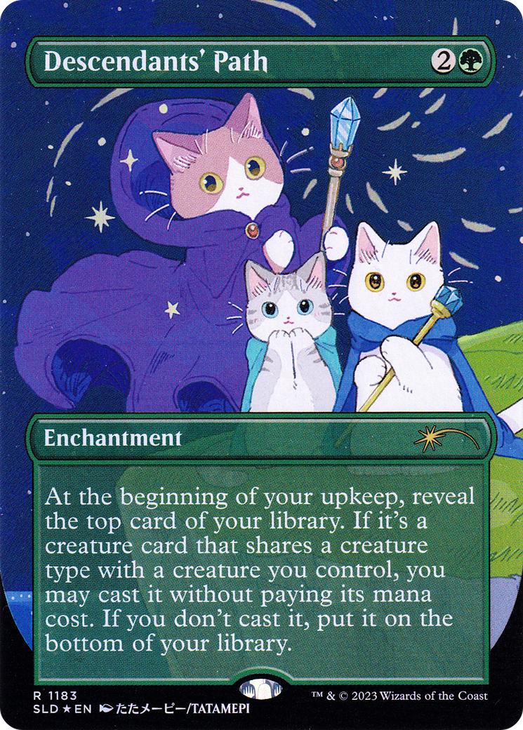Descendants' Path (SLD-1183) - Secret Lair Drop (Borderless) Foil