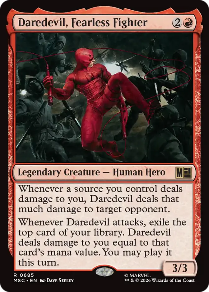 Daredevil, Fearless Fighter : Marvel Super Heroes Eternal-Legal Foil (MSC-0685)