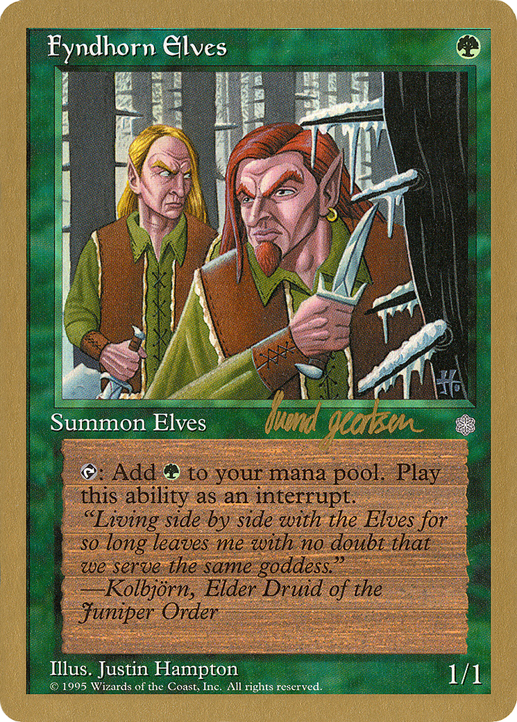Fyndhorn Elves - 1997 Svend Geertsen (ICE) (WCD-SG244) - World Championship Decks 1997