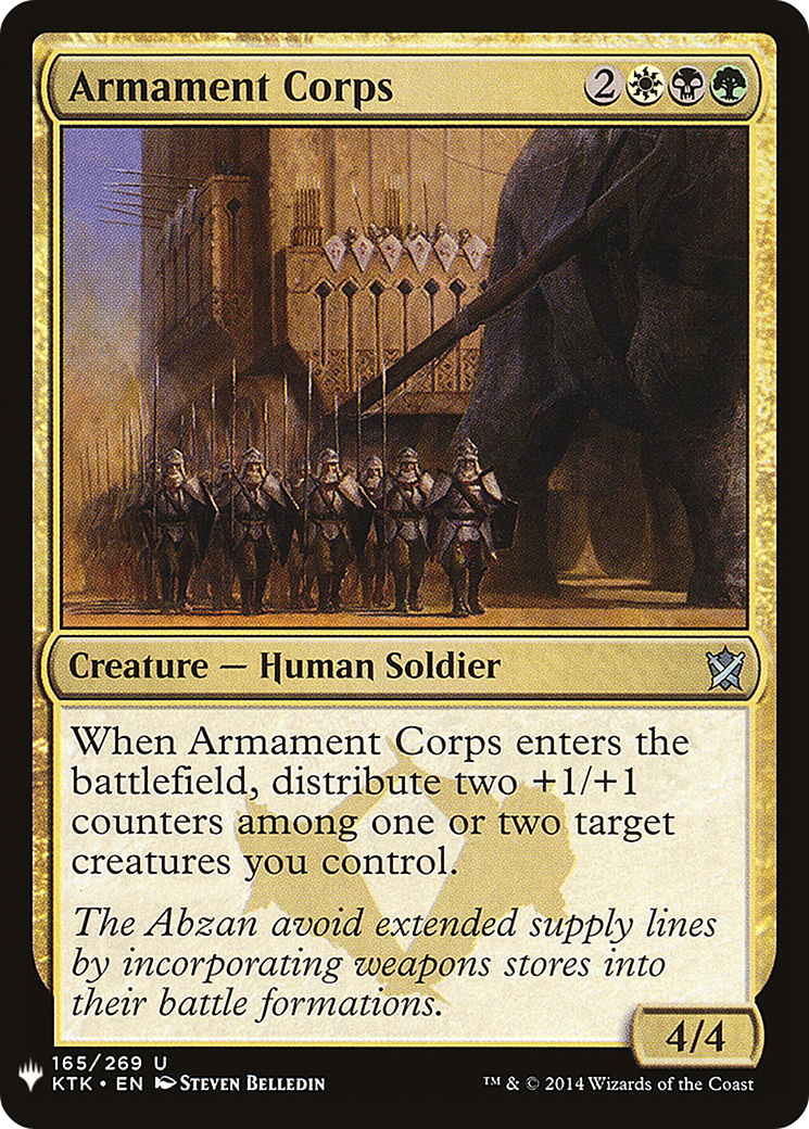 Armament Corps (LIST-165) - The List