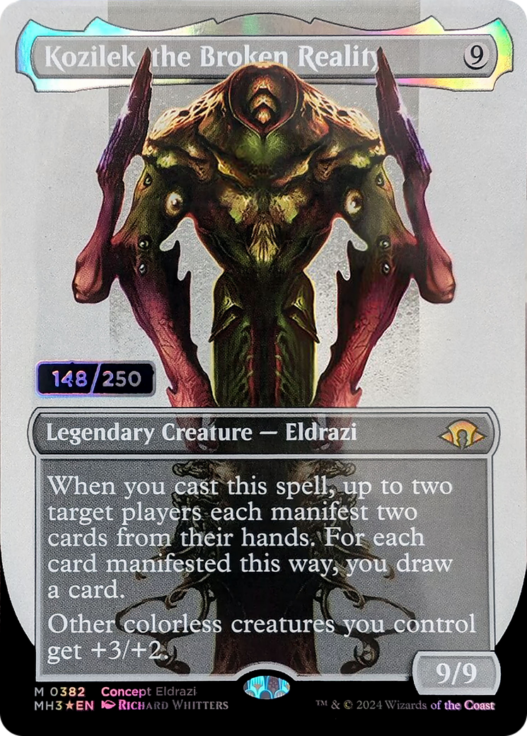 Kozilek, the Broken Reality (MH3-382) - Modern Horizons 3 (Borderless) Foil