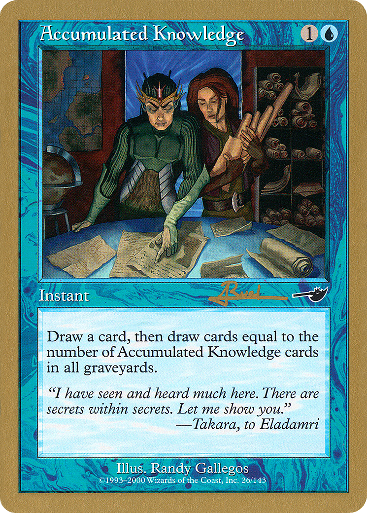 Accumulated Knowledge - 2001 Antoine Ruel (NMS) (WCD-AR26) - World Championship Decks 2001