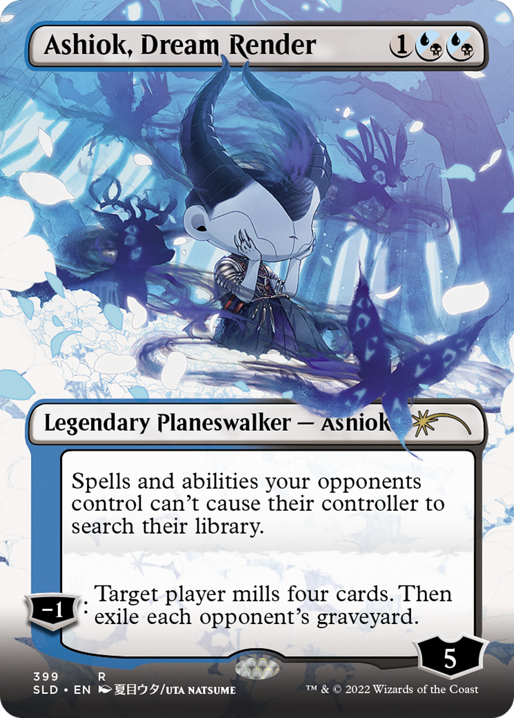 Ashiok, Dream Render (Borderless) (SLD-399) - Secret Lair Drop (Borderless)
