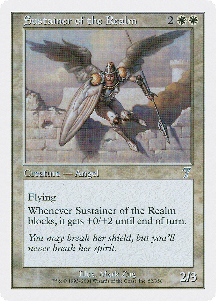 Sustainer of the Realm (7ED-052) - Seventh Edition