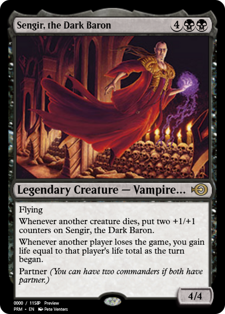 Sengir, the Dark Baron (PRM-86358) - Magic Online Promos