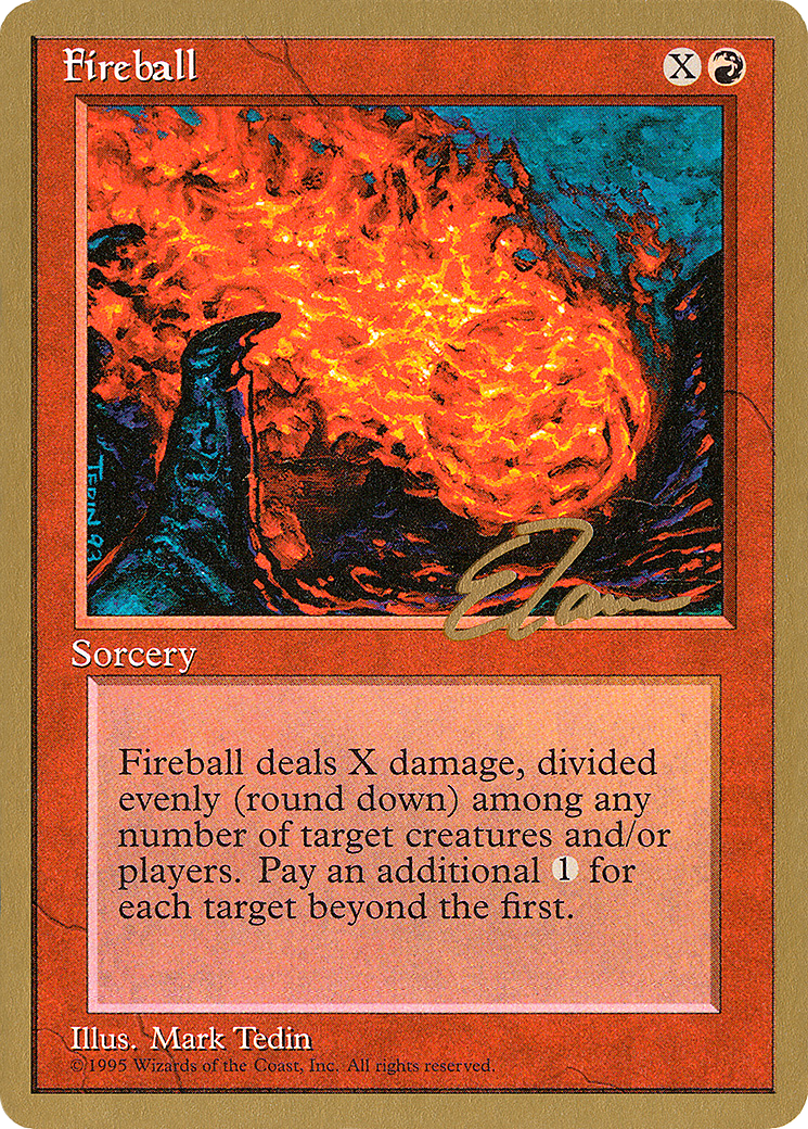 Fireball - 1996 Eric Tam (4ED) (WCD-ET192) - Pro Tour Collector Set