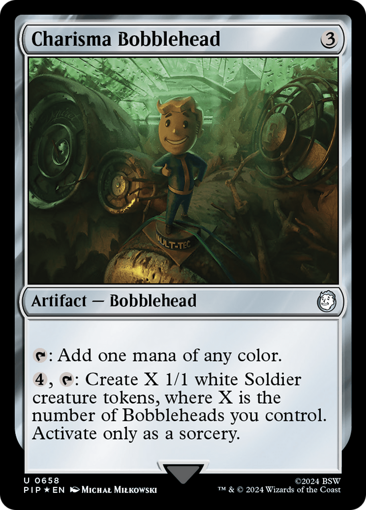 Charisma Bobblehead (Surge Foil) (PIP-658) - Fallout Foil