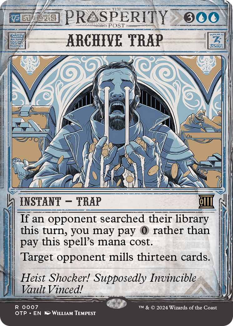 Archive Trap (OTP-007) - Breaking News: (Showcase) (Borderless)