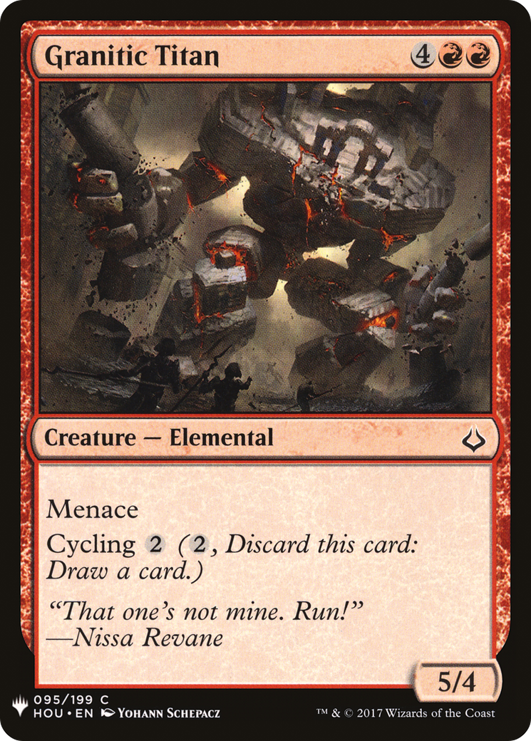 Granitic Titan (LIST-095) - The List