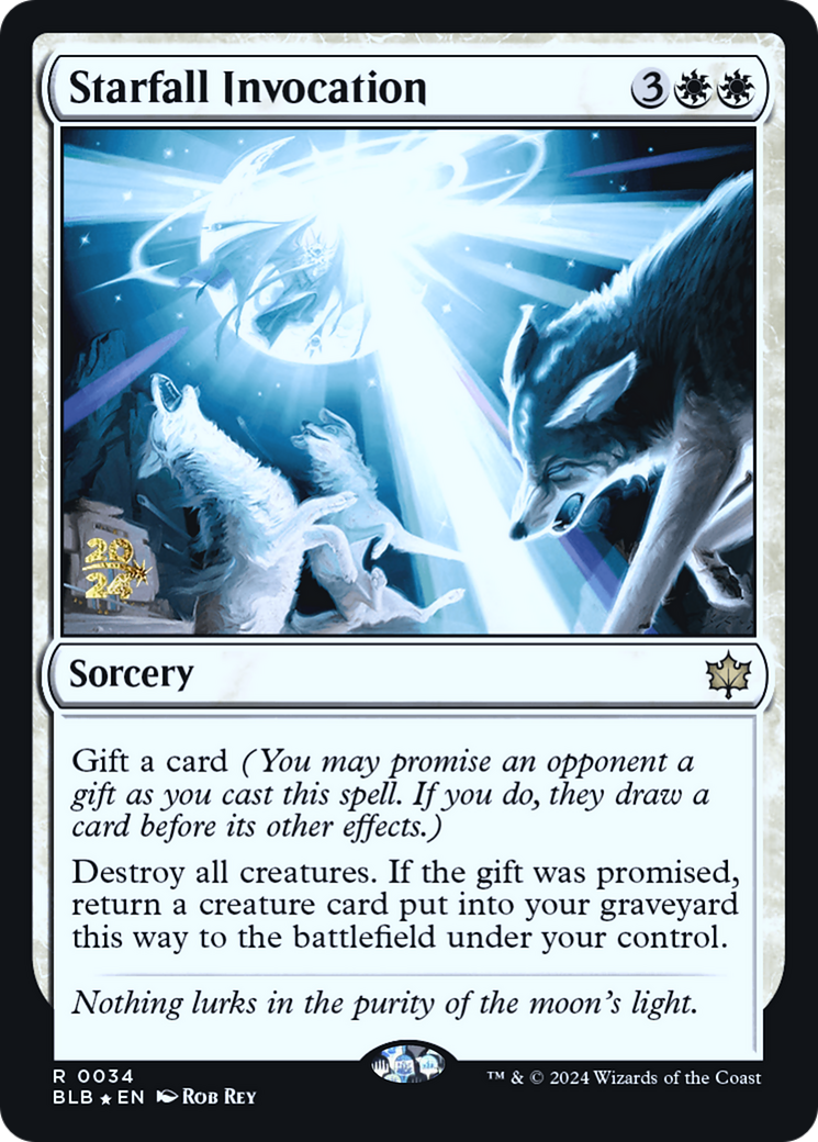 Starfall Invocation (PRE-34S) - Bloomburrow Promos Foil