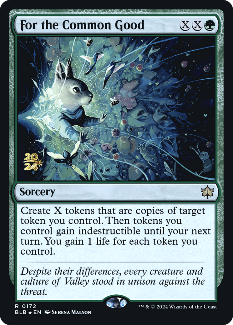 For the Common Good (PRE-172S) - Bloomburrow Promos Foil