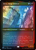 Orca, Siege Demon (DMC-059) - Dominaria United Commander Etched Foil