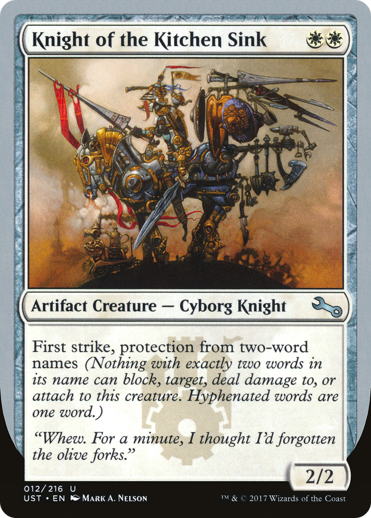 Knight of the Kitchen Sink (E) (UST-012) - Unstable