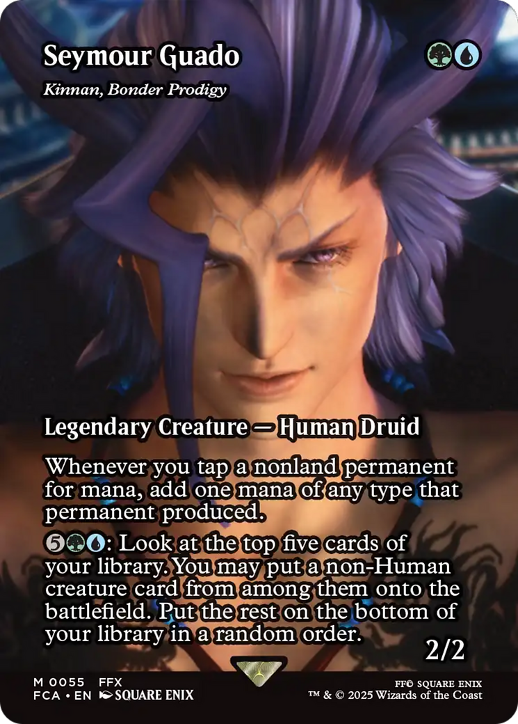 Kinnan, Bonder Prodigy (FCA-055) - FINAL FANTASY: Through the Ages / Seymour Guado (Borderless) Foil
