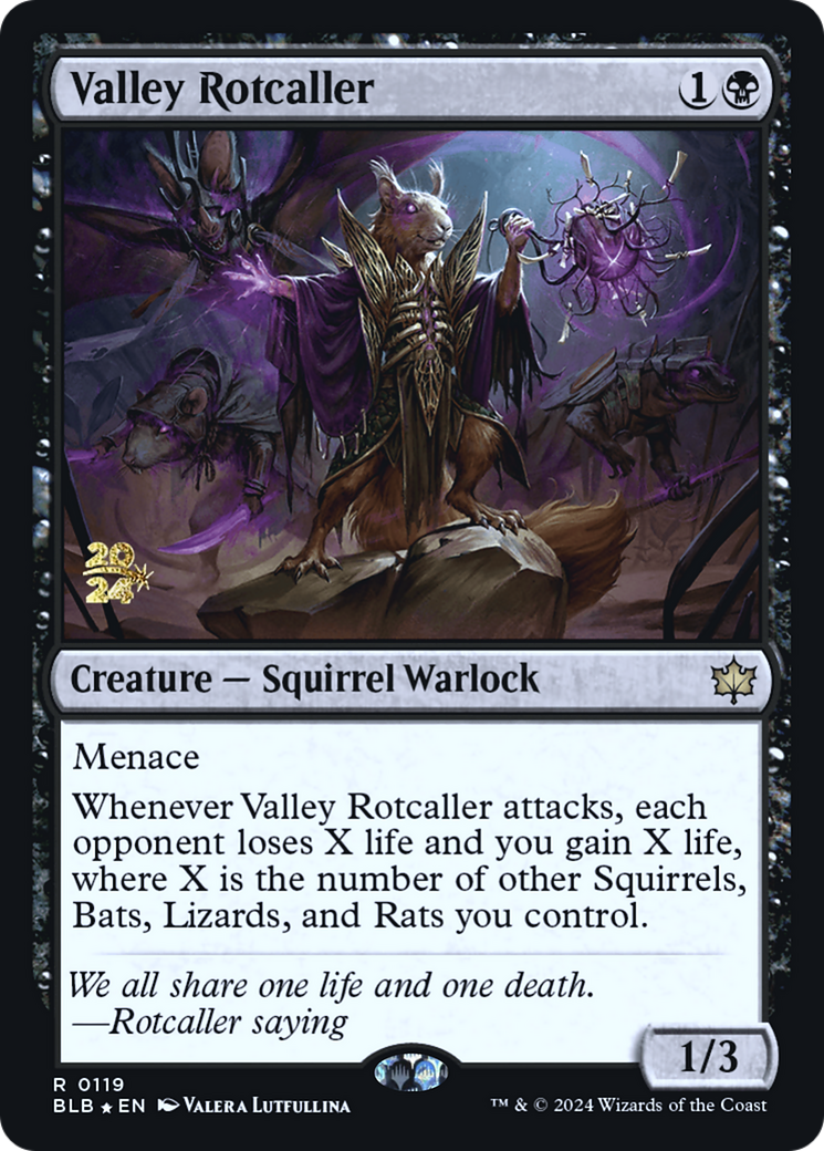 Valley Rotcaller (PRE-119S) - Bloomburrow Promos Foil