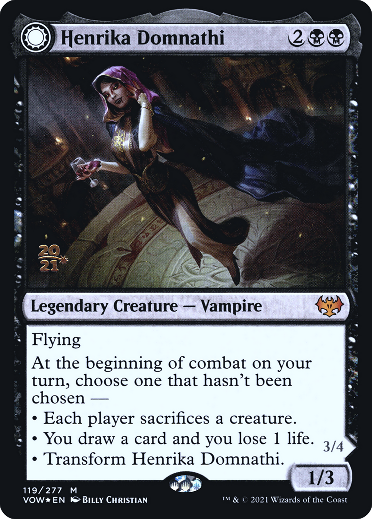 Henrika Domnathi (PRE-119S) - Innistrad: Crimson Vow Promos: (Double Faced Transform) Foil