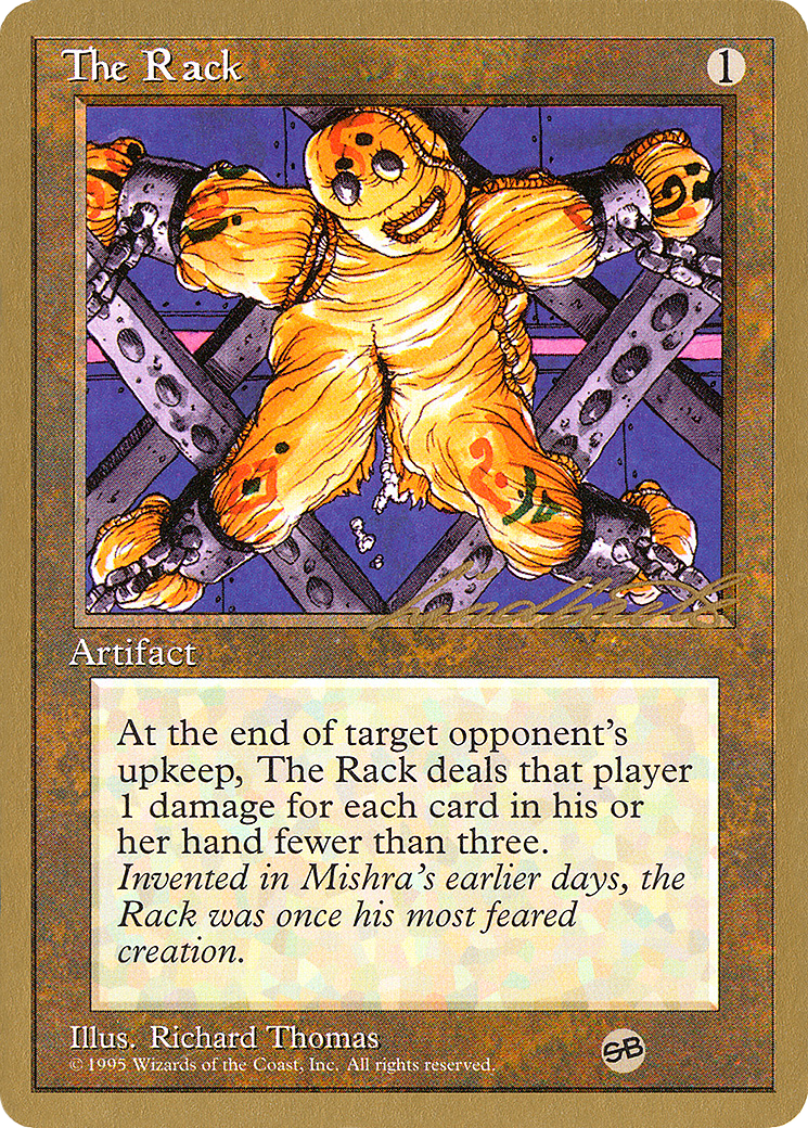 The Rack - 1996 Leon Lindback (4ED) (SB) (WCD-LL352SB) - Pro Tour Collector Set