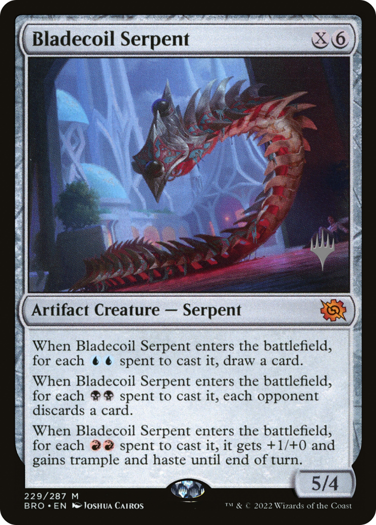 Bladecoil Serpent (PPBRO-229P) - The Brothers' War Promos