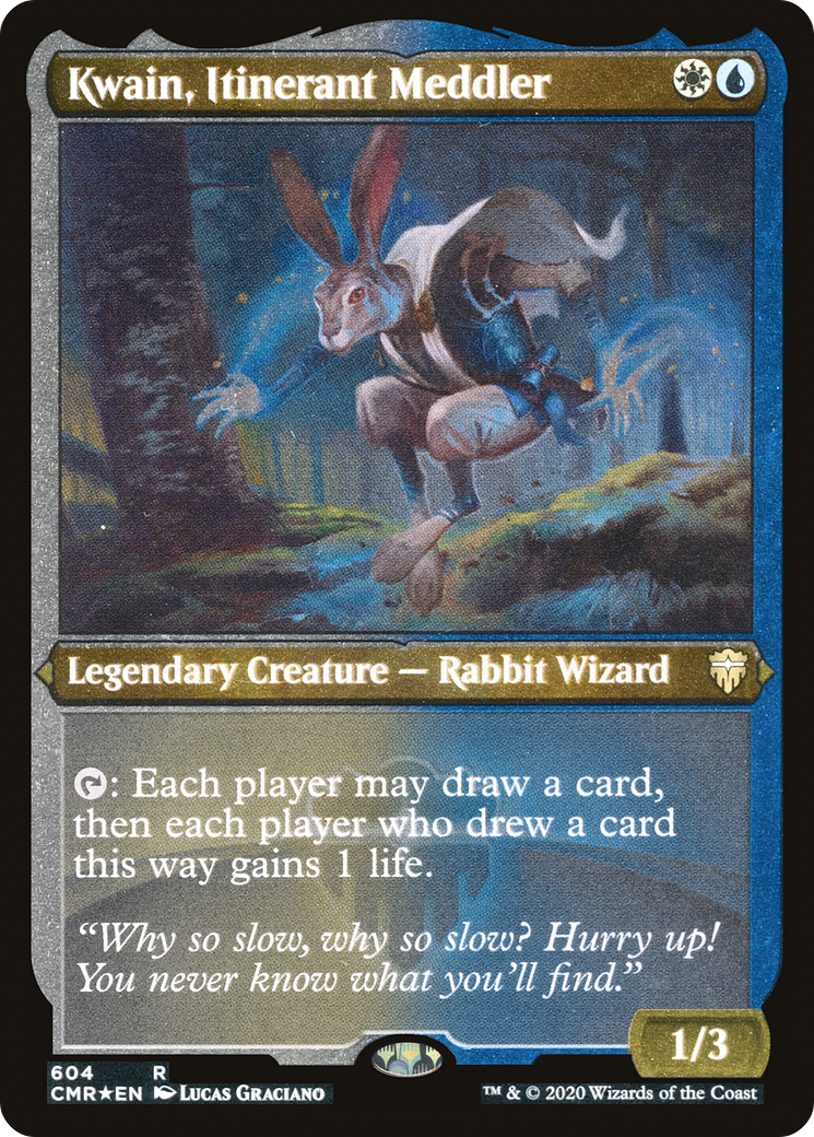Kwain, Itinerant Meddler (Foil Etched) (CMR-604) - Commander Legends Etched Foil