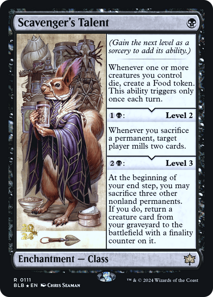 Scavenger's Talent (PRE-111S) - Bloomburrow Promos Foil