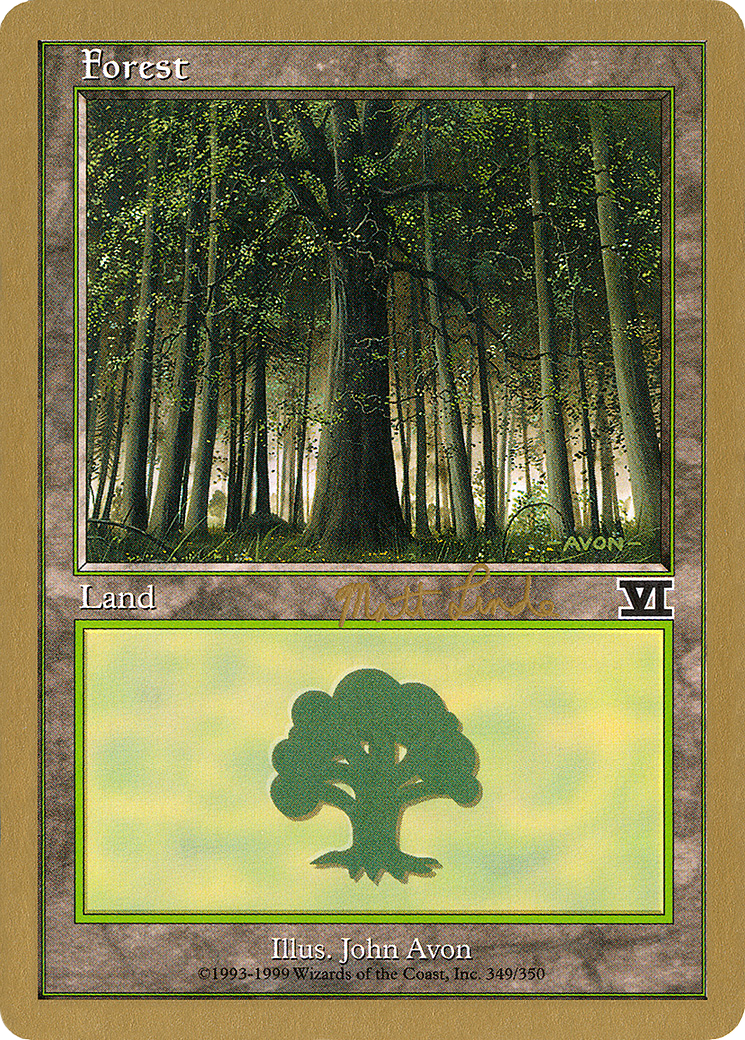 Forest (349) - 1999 Matt Linde (6ED) (WCD-ML349) - World Championship Decks 1999