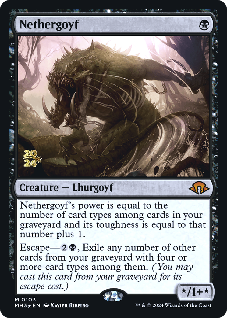 Nethergoyf (PRE-103S) - Modern Horizons 3 Promos Foil