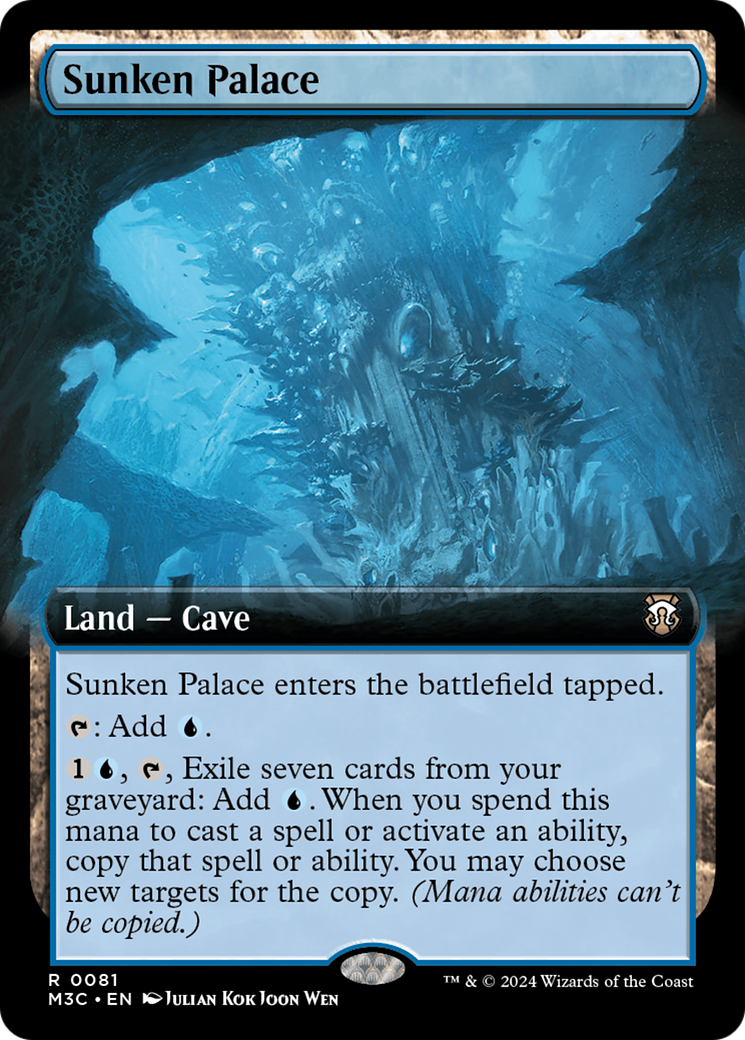 Sunken Palace (Extended Art) (M3C-081) - Modern Horizons 3 Commander: (Extended Art) Foil