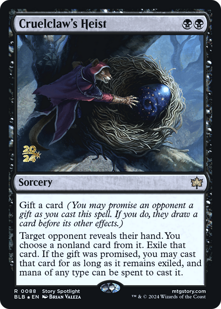 Cruelclaw's Heist (PRE-88S) - Bloomburrow Promos Foil