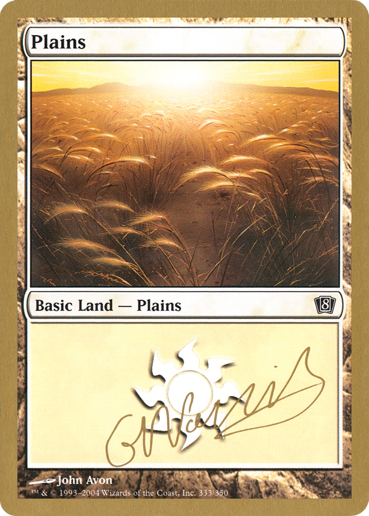Plains (333) - 2004 Gabriel Nassif (8ED) (WCD-GN333) - World Championship Decks 2004