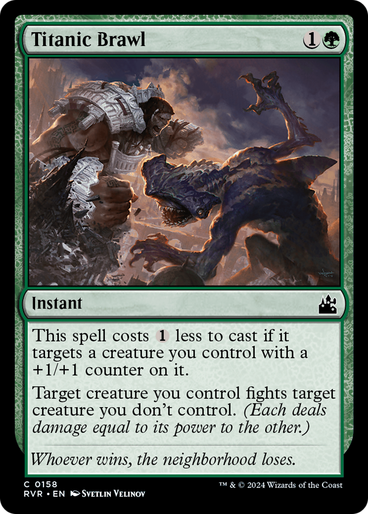 Titanic Brawl (RVR-158) - Ravnica Remastered Foil
