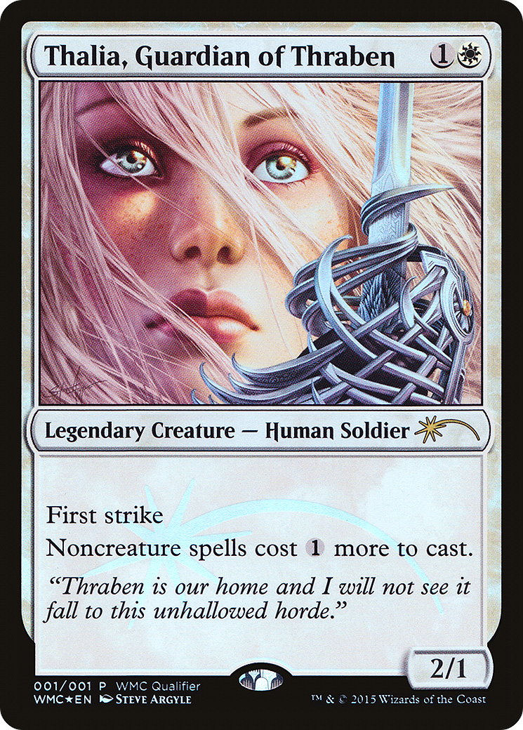 Thalia, Guardian of Thraben (WMCQ-001) - World Magic Cup Qualifiers Foil