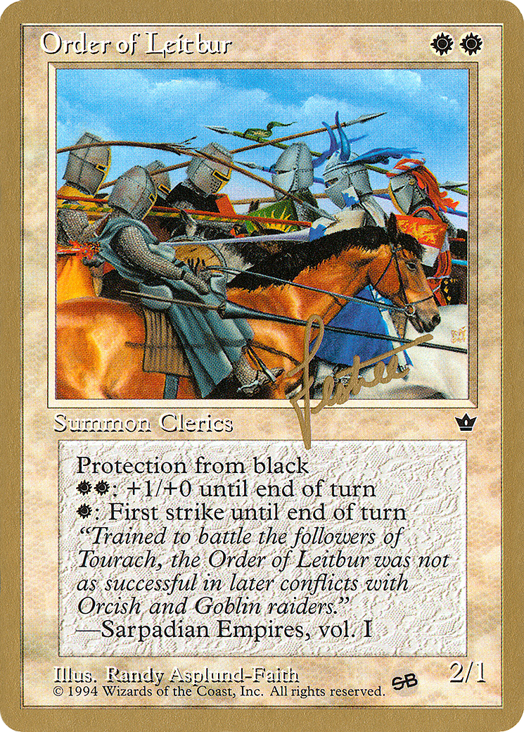 Order of Leitbur (Group) - 1996 Bertrand Lestree (FEM) (SB) (WCD-BL16CSB) - Pro Tour Collector Set