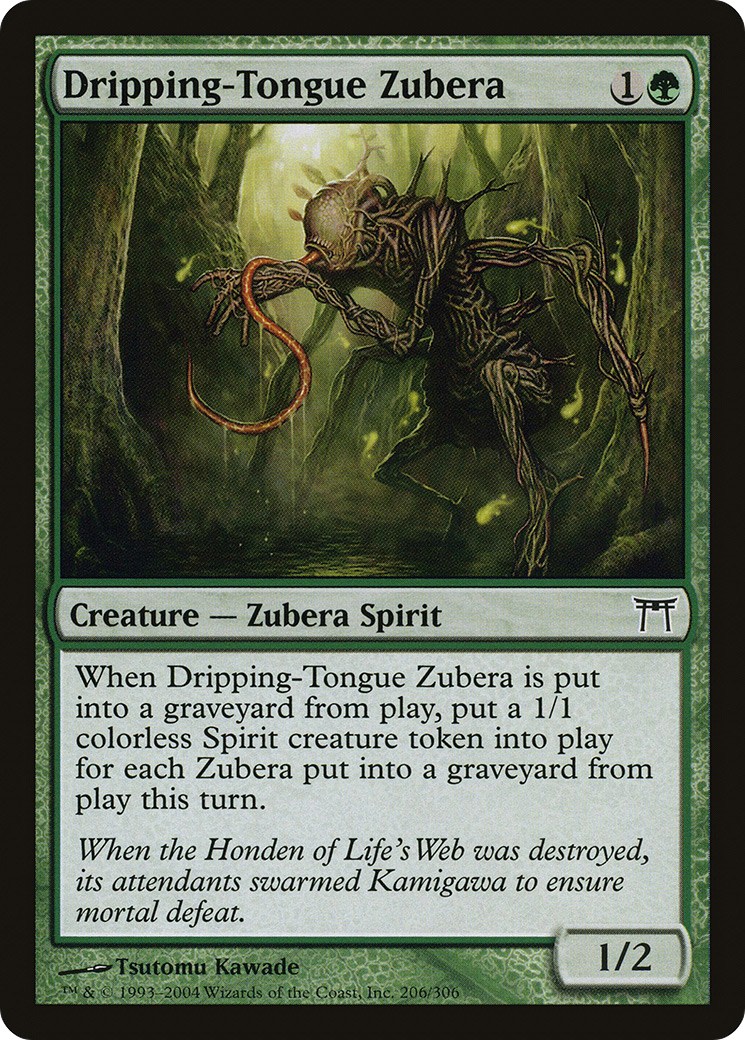 Dripping-Tongue Zubera (CHK-206) - Champions of Kamigawa Foil