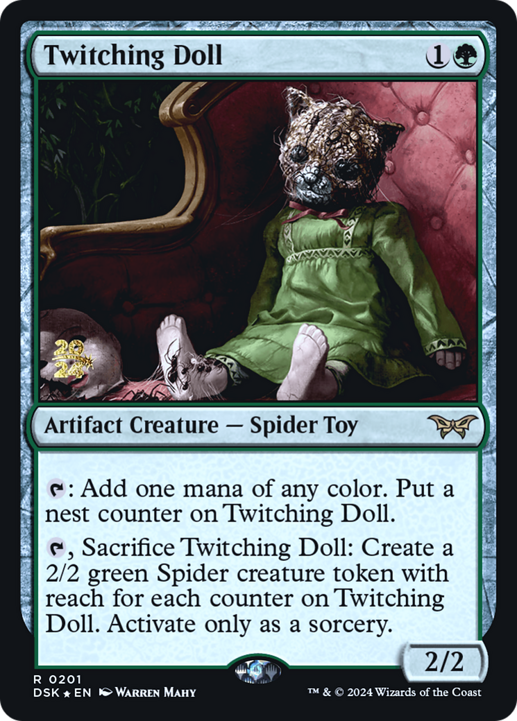 Twitching Doll (PRE-201S) - Duskmourn: House of Horror Promos Foil