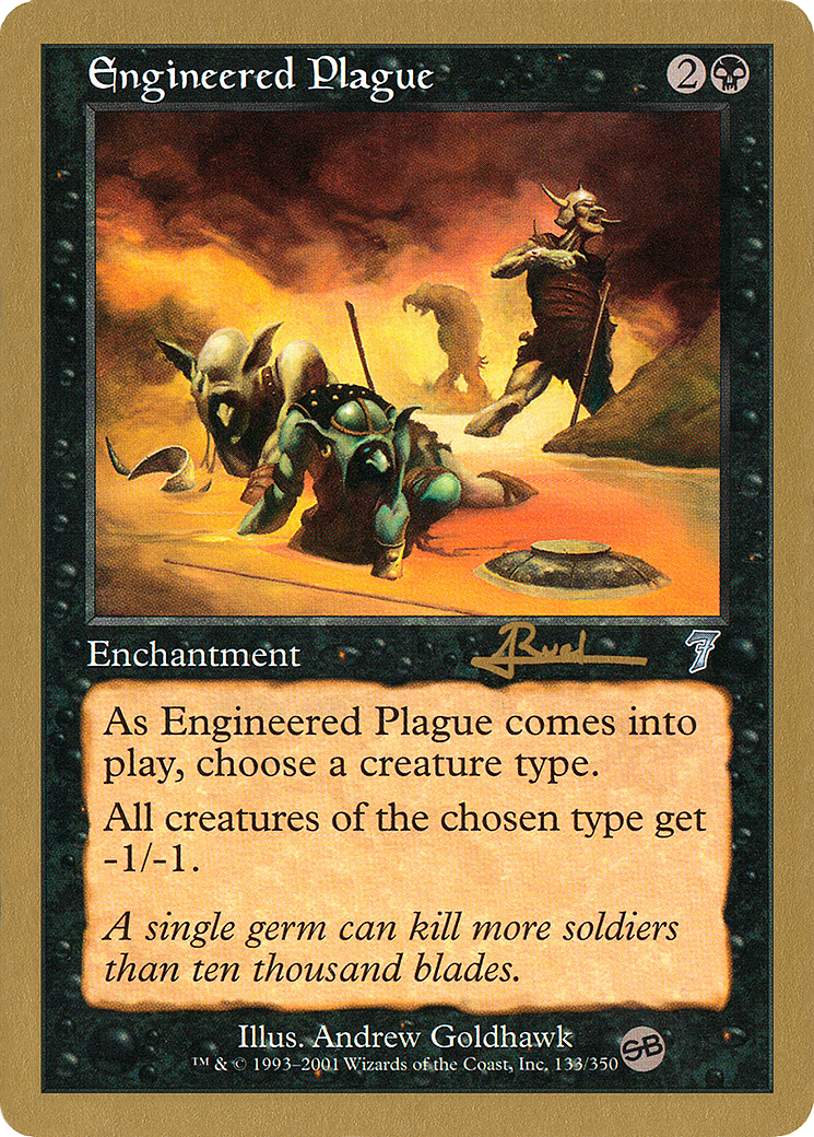 Engineered Plague - 2001 Antoine Ruel (7ED) (SB) (WCD-AR133SB) - World Championship Decks 2001