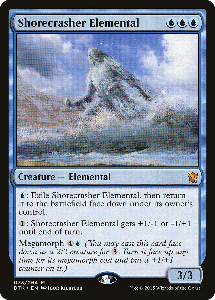 Shorecrasher Elemental (DTK-073) - Dragons of Tarkir