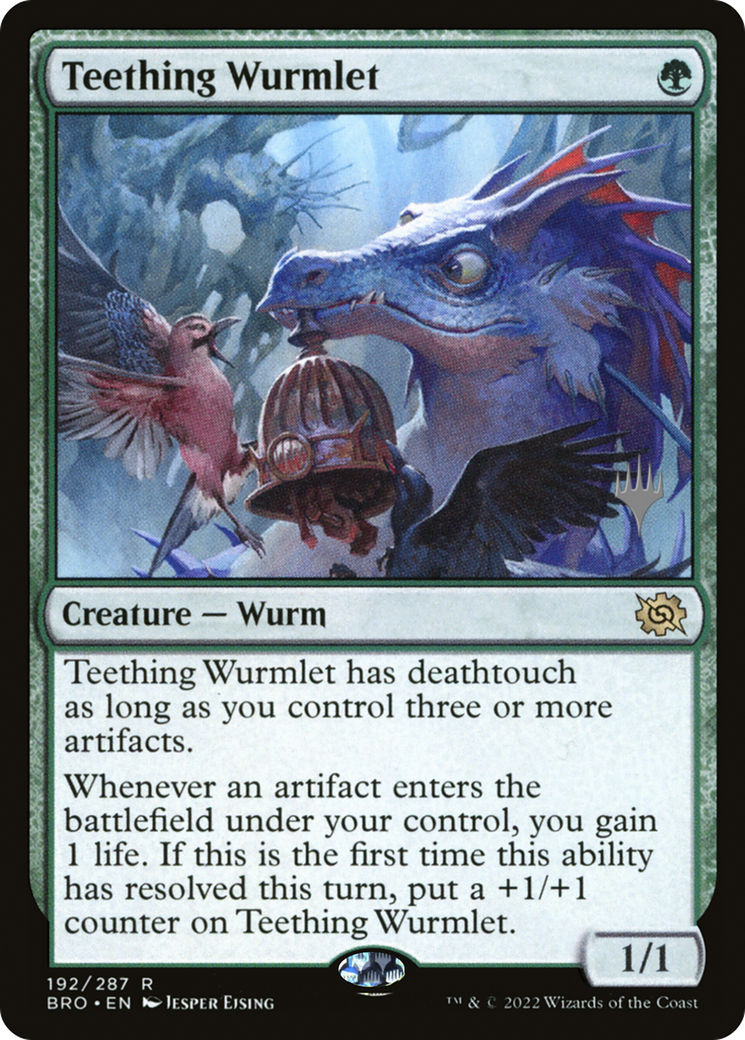 Teething Wurmlet (PPBRO-192P) - The Brothers' War Promos Foil