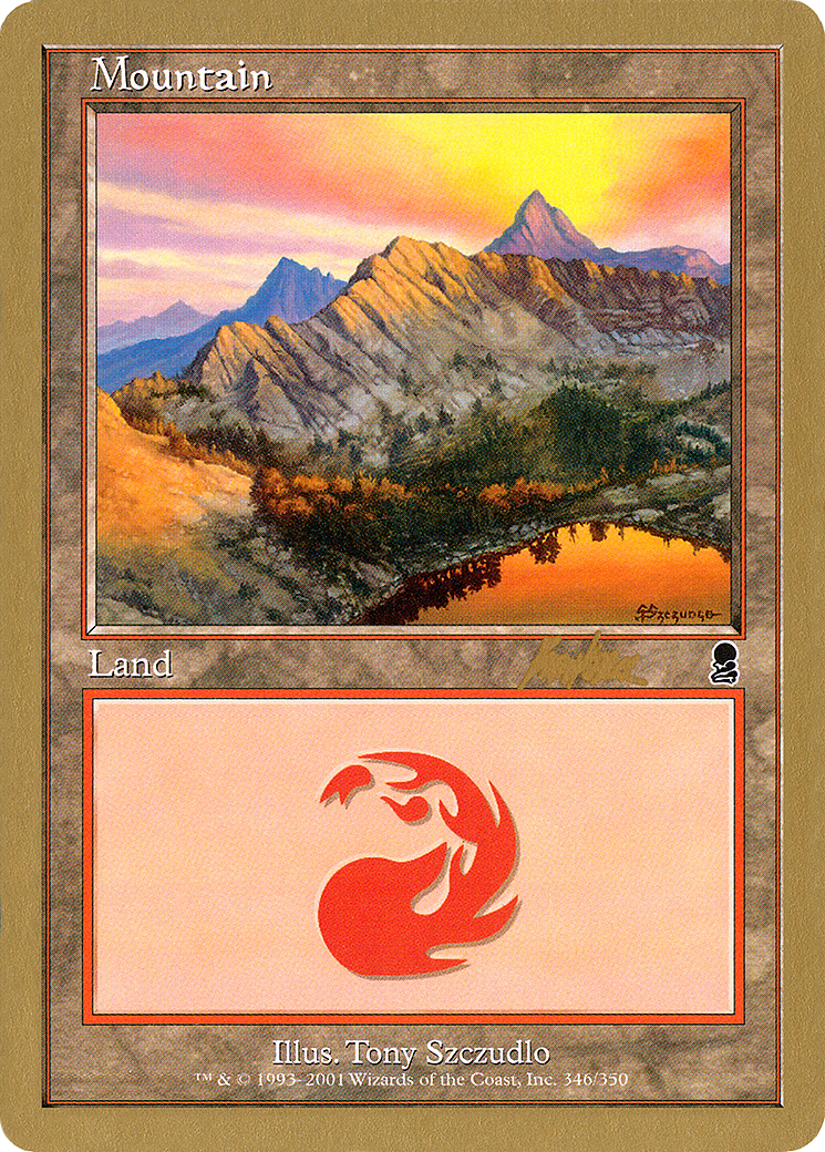 Mountain (346) - 2002 Brian Kibler (ODY) (WCD-BK346) - World Championship Decks 2002