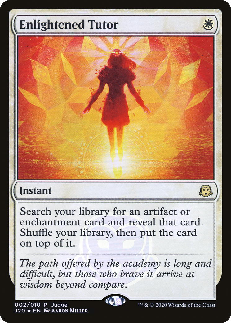 Enlightened Tutor (JDG-002) - Judge Gift Cards 2020 Foil