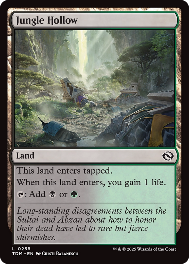 Jungle Hollow (TDM-258) - Tarkir: Dragonstorm Foil