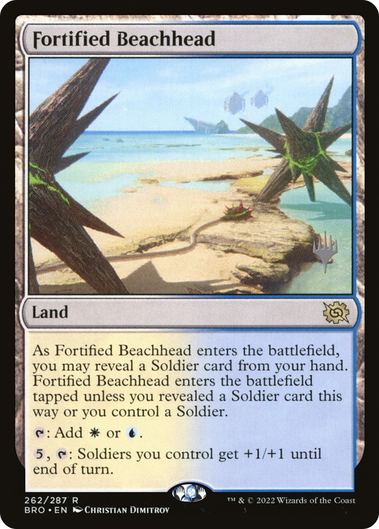 Fortified Beachhead (PPBRO-262P) - The Brothers' War Promos Foil