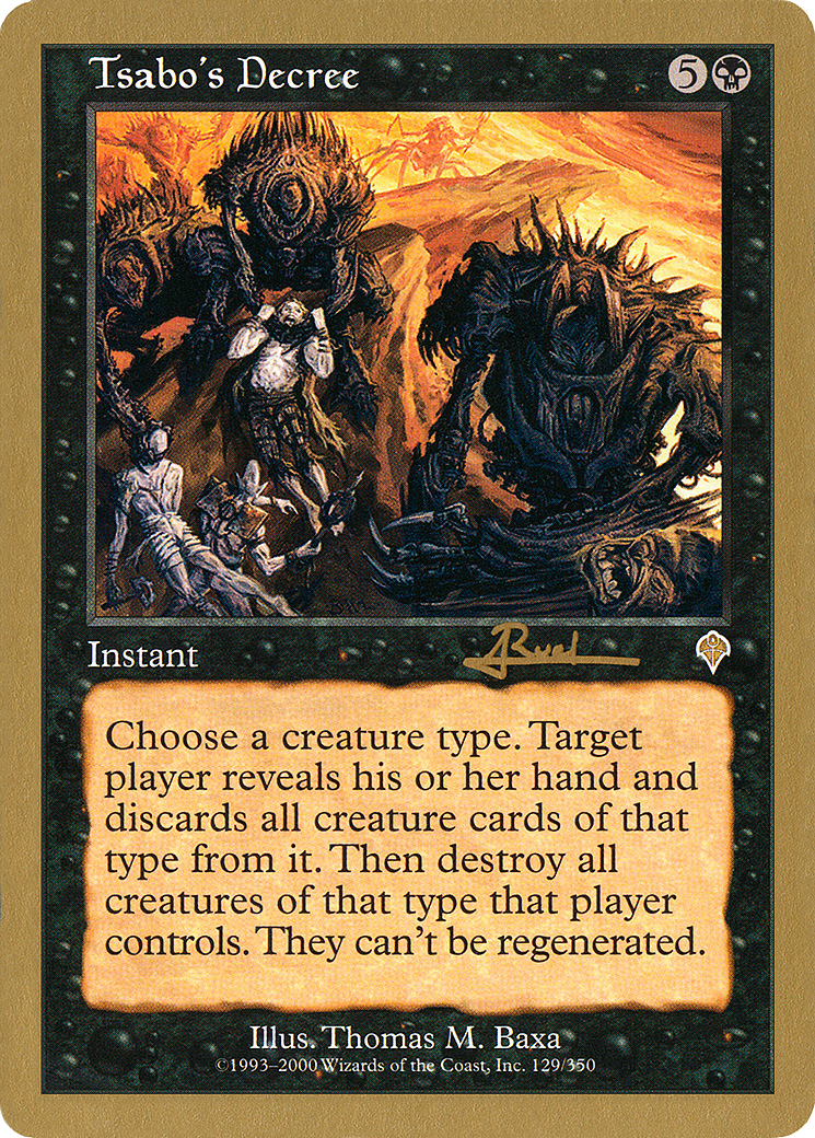 Tsabo's Decree - 2001 Antoine Ruel (INV) (WCD-AR129) - World Championship Decks 2001
