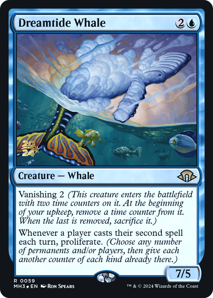 Dreamtide Whale (PRE-59S) - Modern Horizons 3 Promos Foil