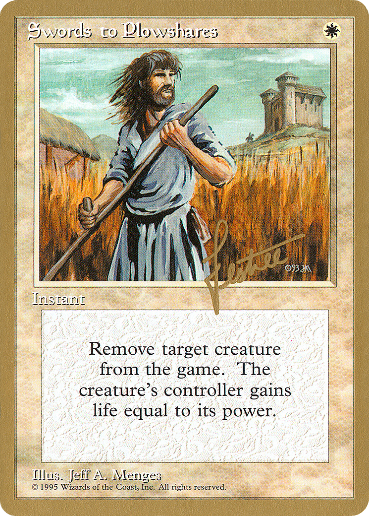 Swords to Plowshares - 1996 Bertrand Lestree (4ED) (WCD-BL52) - Pro Tour Collector Set