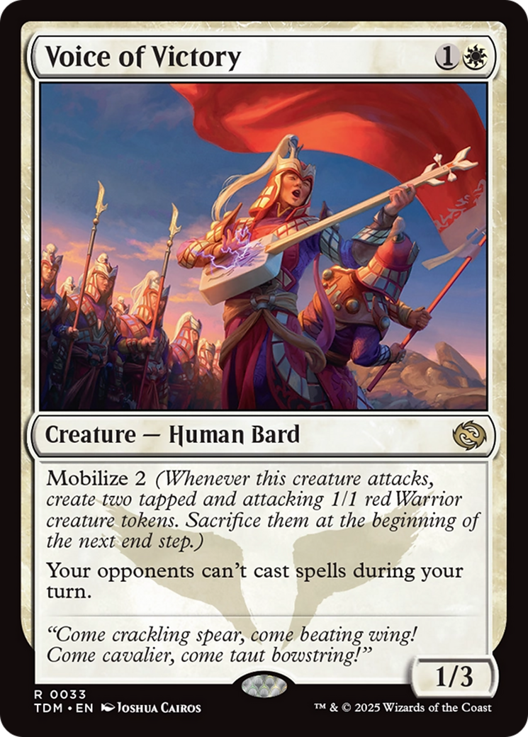 Voice of Victory (TDM-033) - Tarkir: Dragonstorm Foil